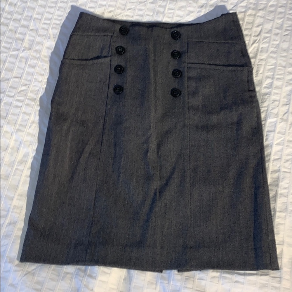 H&M Grey Pencil Skirt with Pockets